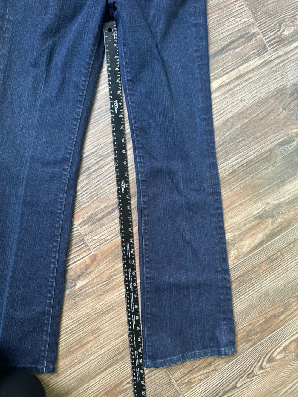 7 For All Mankind Dark Blue Flare Jeans with Embroidered Back Y2K Vintage Bootcu - Picture 12 of 16